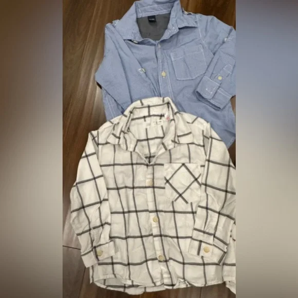 Boys Zara, Baby Gap & Old Navy Button Up Shirts Lot Size 3t